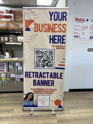 Now printing retractable banners!