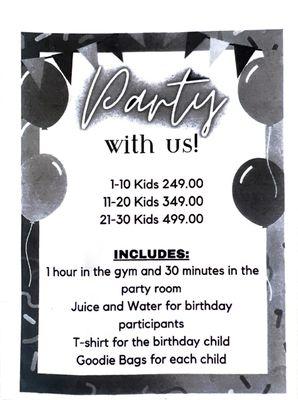 BD Party information