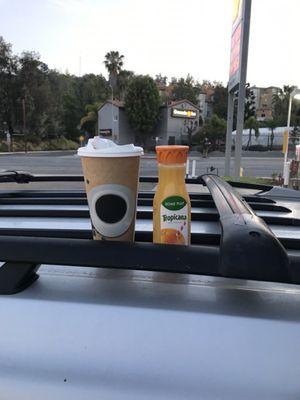 Coffee and orange juice