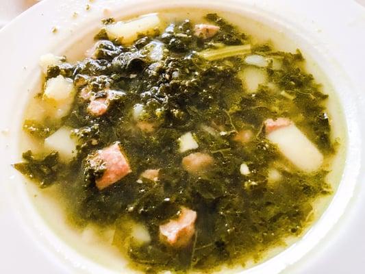 Sausage, kale & potato soup.