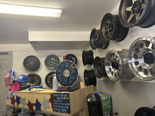 Great selection of rims and tires