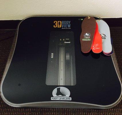 3D scanner for customized orthotics made by Foot Levelers