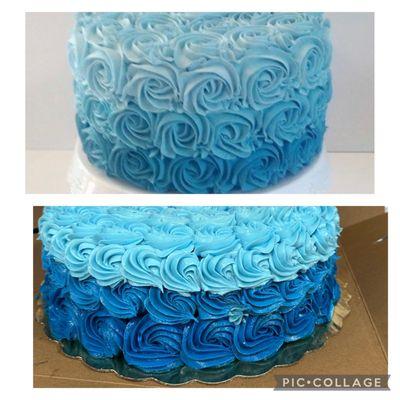 109$ cake I asked for vs. what I received