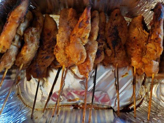 Chicken skewers