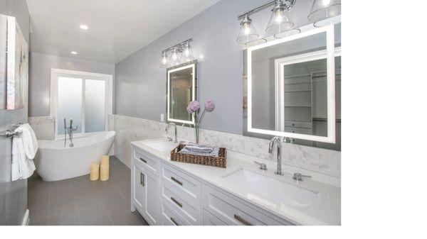 Master Bathroom Remodeling, Free Standing Tub