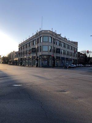 Built in 1929,Gap Outlet now here, used to be The Logan then Goldblatts department store.