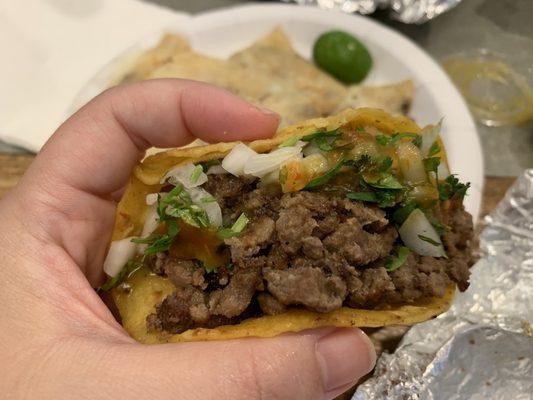 Asada taco