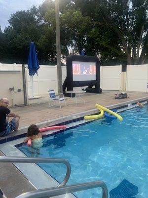 Dive-in movie night