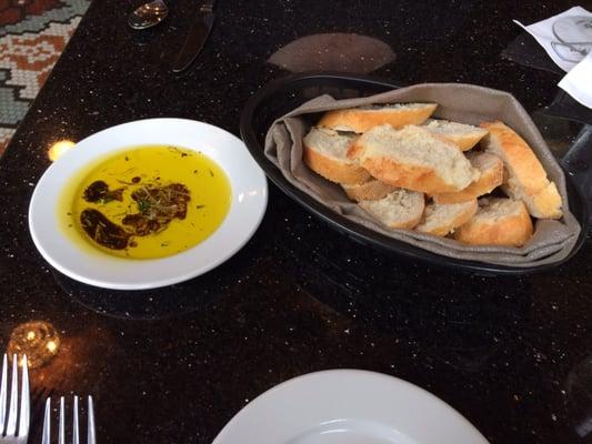 Fresh Bread with olive oil