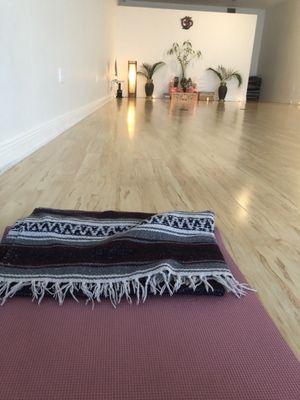 My first hot yoga class in a studio