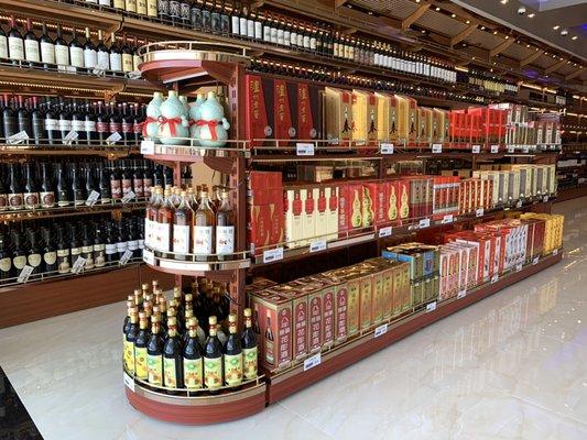 We have selections of Chinese liquor, wine, spirits