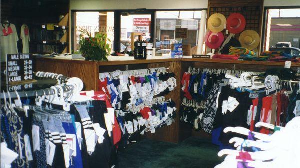 Boxers, competitive suits, hats