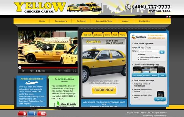 Website designed for Yellow Cab in San Jose. We were challenged with a website that featured multiple booking methods. Max SEO too!