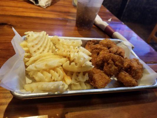 Fried Shrimp with Waffle fries