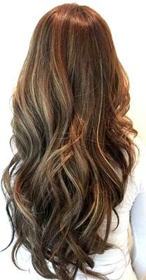 Balayage look.