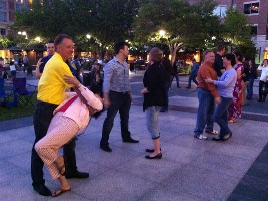 Dancing Under the Stars in Sugar Land Town Square!