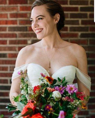 Happy bride