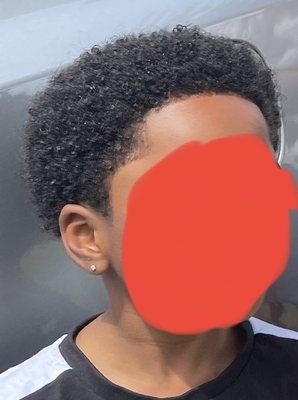 What Shaniqua (their former employee) did. This was the photo we shared of the same cut we asked for.