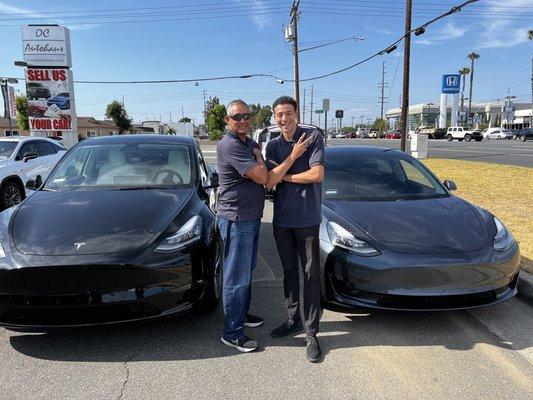 We got two teslas back to back!! Thank you Kifah for the best buying experience.