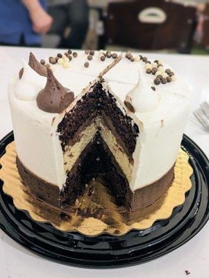 Black and white cake