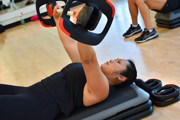 When working out with friends at the CRC, fitness can be fun!