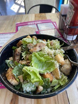 Caesar salad with chicken