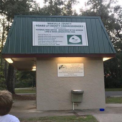 Water fountain & restroom facility