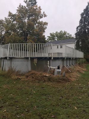 Any size pool removed in 1 day.