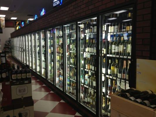 The coolers that keep the wines, champagnes, and beer cold!