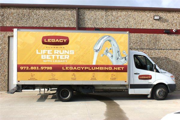 Legacy Plumbing Service Truck