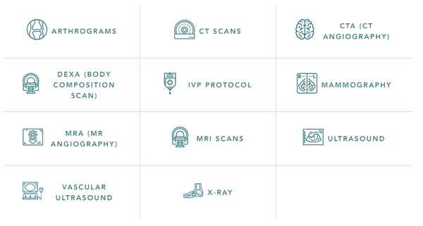 Diagnostic Imaging services offered at the Frisco location