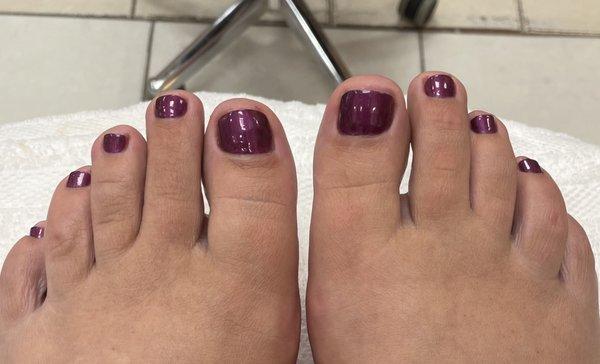 Pedi done with love