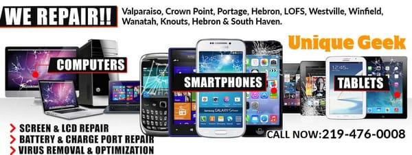 iPhone, iPad, iPod, Samsung & Computer Repair