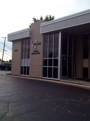 New entrance with new elevator.