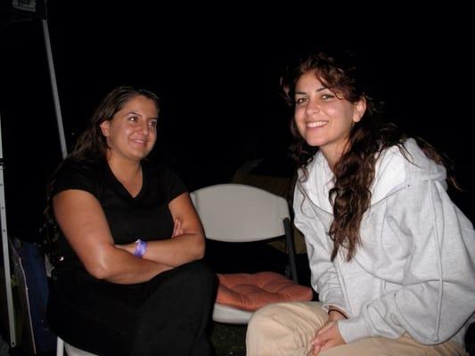 Melania and taguhi at our Glendale relay 4 life camp out