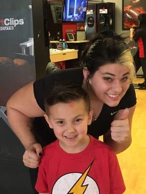 Kortney did the perfect haircut for my younger son. He is very picky about what he wants and she made him very happy.