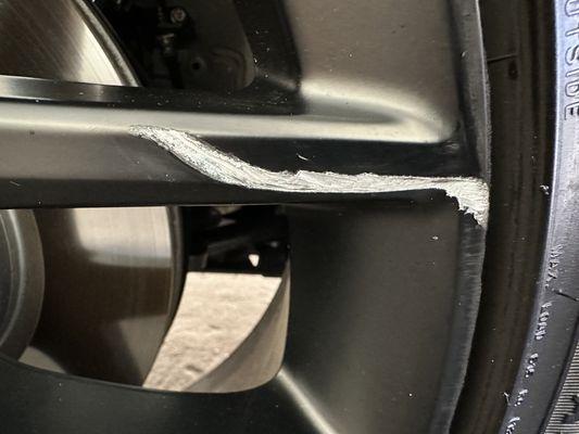 Damages caused by car wash