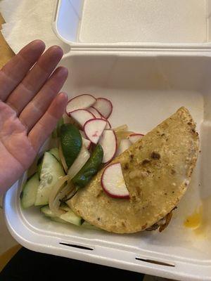 Pastor quesadilla