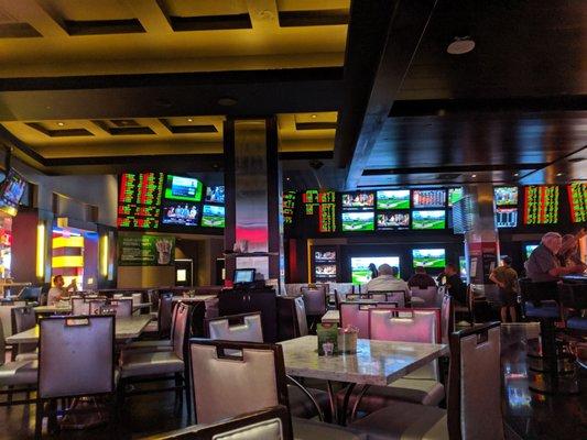 Sports book and restaurant/bar.