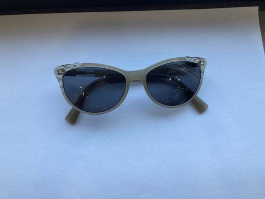 New Lenses into a Customer's own frame to make these great pair of Sunglasses.