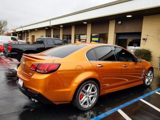 2021 Chevy SS Tinted in Ceramic 5 & 20 @Eclipse Tinting now located @3012 McHenry Ave Suite C. (209)571-3858.