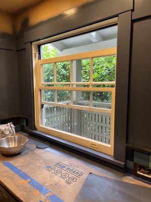 Kitchen cabinets refinished