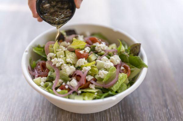 Cyprus Salad our twist on  a classic greek salad