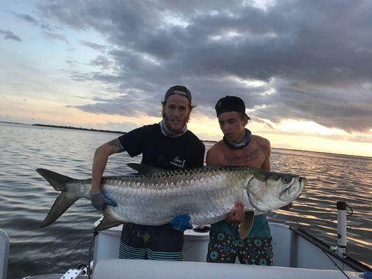 Tarpon on frozen mullet