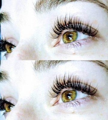 Gorgeous lash extensions done by our talented Vilma