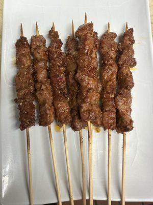 Beef kebabs