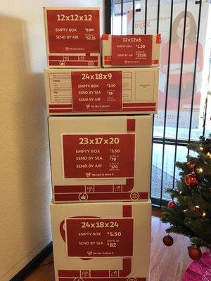 Balikbayan box sizing/pricing 11/2016. Rates are for metro Manila, more for other parts of PI. Weight min should say maximum