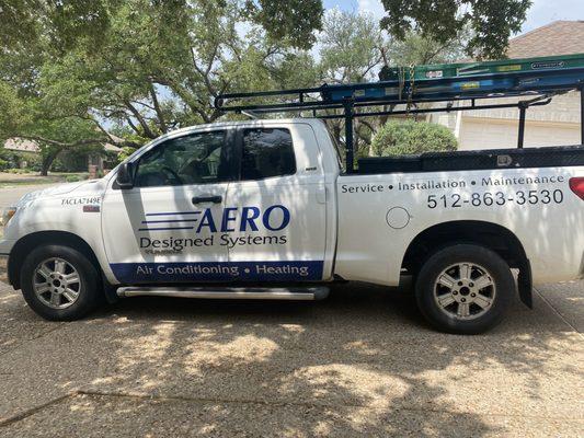 Their Well Equipped Vehicle with their Logo