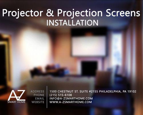 Projectors and Projection Screens Installation Services