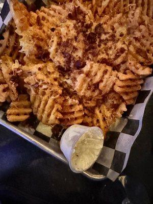 Loaded fries. We tore into these before I could get a picture!